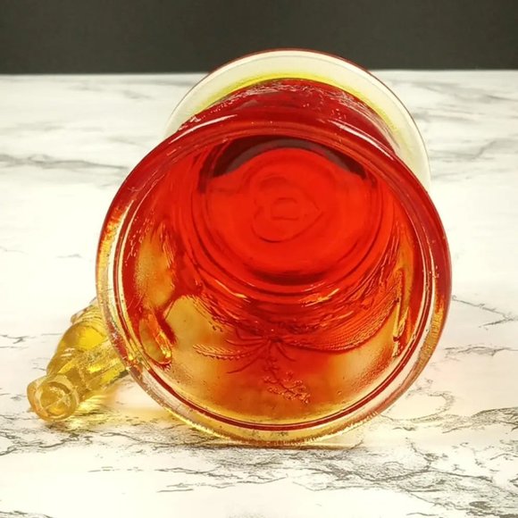 Degenhart Glass Peacock & Stork Cup Trinket Paperweight Vintage - Picture 9 of 10